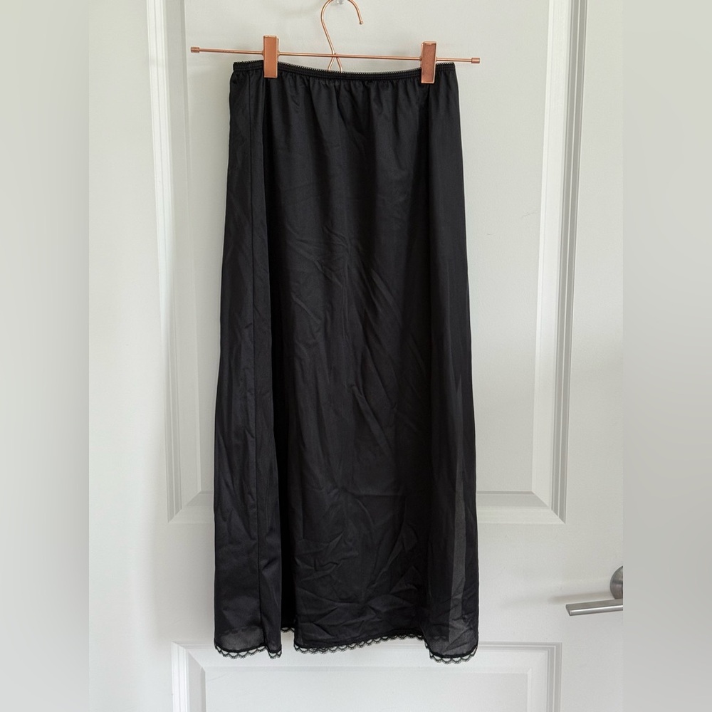 WonderWink Black Long Slip